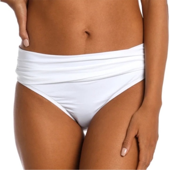 NWT LA BLANCA Island Goddess Shirred Band Hipster Bottom - Picture 2 of 5